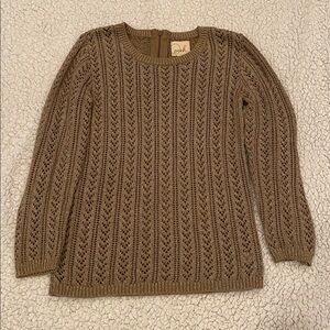 Nordstom Metallic Knit Sweater - Beige